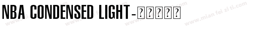 NBA Condensed Light字体转换